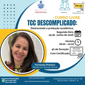 TCC descomplicado: destravando a produção acadêmica (PRESENCIAL/ONLINE)