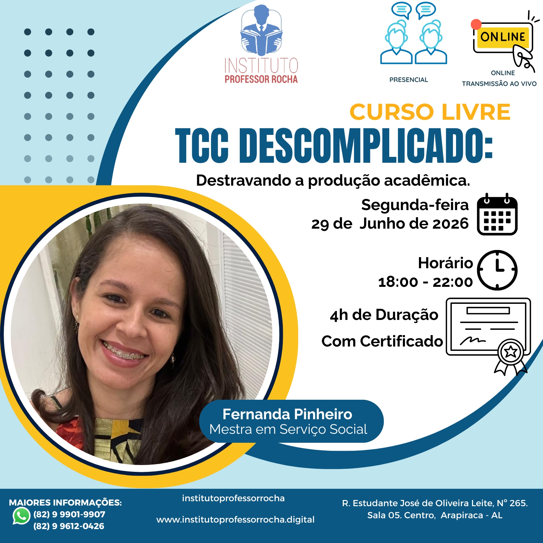 TCC descomplicado: destravando a produção acadêmica (PRESENCIAL/ONLINE)